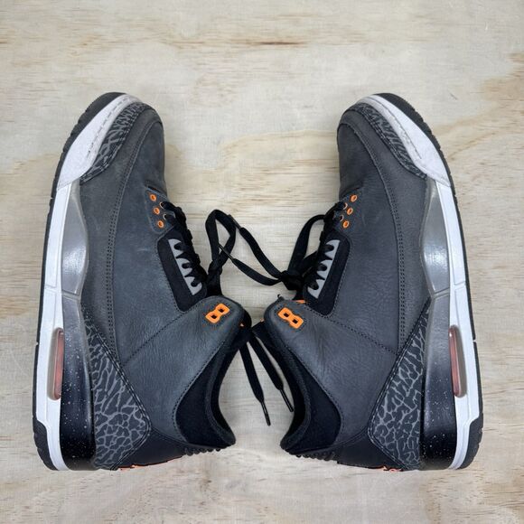 USED sz 12 Air Jordan 3 Retro Fear Pack Night Stadium Total Orange CT8532-080 main image 7